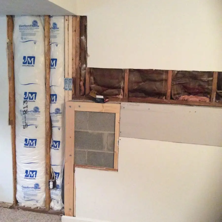 Wall insulation replacement during Odor Removal & Deodorization in Bridgeport